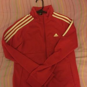 Red adidas jacket